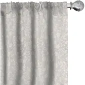 Abakuhaus Blume Gordijnen – 2x75x175 cm – Mikrofaser – Halve verduistering – Perle Eierschaal