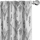 Abakuhaus – 2x 75x245 cm Voorhangen – Microvezel – Grijs/Wit