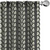 Abakuhaus Panelgordijnen – Geometrisch, 2x75x175 cm – Zwart/Wit