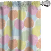 Abakuhaus Geometrische Gordijnen – 2x75x245 cm – Microvezel, Veelkleurig