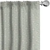 Abakuhaus Gordijnen – Geometrische bloemen, 2x75x175 cm, resedagroen