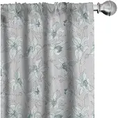 Abakuhaus Wiese – 2x75x225 cm – Microvezel – halfdonkerend – Pale Seafoam & Lichtgrijs