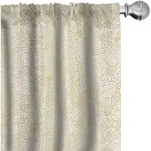 Abakuhaus Voorhang – 2x75x225 cm – microvezel – licht koffiewit