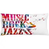 Abakuhaus Rock Jazz Kussenhoes – 90x40 cm – Tweezijdig bedrukt, Rits