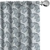 Abakuhaus Golfgordijnen – 2x75x225 cm – Microvezel – Pastelblauw