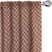 Abakuhaus Gordijnen – Geometrisch – 2x75x175 cm – Donker Oranje Bruin