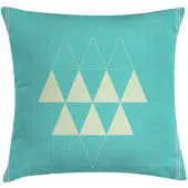 Abakuhaus Kussenhoes Geometrisch – Dubbelzijdig 45x45 cm – Donker Seafoam