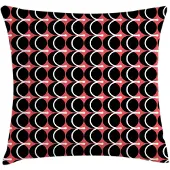 Abakuhaus Kussenhoes – Abstracte Strepen, 45x45 cm, Coral–Blauw