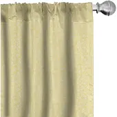 Abakuhaus Floraal Geel – Gordijnen 2x75x225 cm – Microvezel, Halfverduisterend
