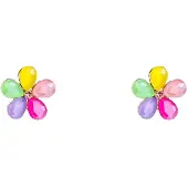 Go Dutch Label Oorknoppen Flower Stud Rainbow