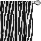 Abakuhaus Zebraprint Voorhangen – 2x75x245 cm – microvezel – halfschaduw