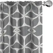 Abakuhaus Abstrakt Voorhangen – 2x75x175 cm – Microvezel – Grijs Licht Eierschaal