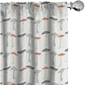 Abakuhaus Geometrische microvezel gordijnen 2x75x225 – halfdonkerend