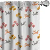 Abakuhaus Diergordijn – 2x75x175 cm – Microvezel, Meerdere kleuren