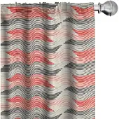 Abakuhaus Gordijnen – Geometrisch Rasterpatroon – 2x75x175 cm – Koksgrijs