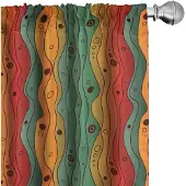 Abakuhaus Abstrakt Gordijnen – 2x75x175 cm – Mikrofaser – Meerkleurig