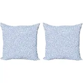Abakuhaus Kussenhoes –60x60 cm–Dubbelzijdig–Babyblauw/Wit–2 Stuks