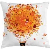 Abakuhaus Herfstconcept Luchtballon – Kussenhoes 50x50 cm – Dubbelzijdig bedrukt