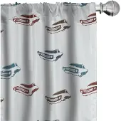 Abakuhaus Autos Voorhangen – 2x75x225 cm – Mikrofaser, blauwbruin