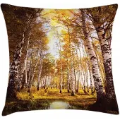 Abakuhaus Kussenhoes Wald – 40x40 cm – Tweezijdig bedrukt – Rits
