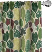 Abakuhaus Tropische Gordijnen – 2x75x225 cm – Meerkleurig