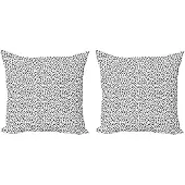 Abakuhaus Kussenhoes – Zwart-Wit Schets – 2x60x60 cm