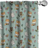 Abakuhaus – 2x Gordijnpaneel – Microfiber – Halfschaduw 75x245 cm