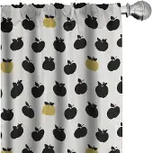 Abakuhaus Voorhangen – Appelfruit Motief – 2x75x245 cm – Mikrofaser