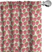 Abakuhaus Voorhang – 2x75x225 cm – Microfaser – Donker koraal olijfgroen