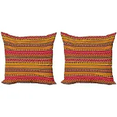 Abakuhaus Tribale Kussenhoes – Borders – 50x50 cm – Meerkleurig