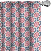 Abakuhaus Gordijnen – 2x75x175 cm – microvezel – halfdonker – paarsblauw