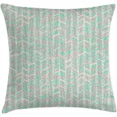 Abakuhaus Kussenhoes Chevron Grijs 40x40 cm – Dubbelzijdig bedrukt, Rits