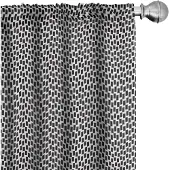 Abakuhaus – 2x Voorhangpanelen 75x245 cm – Mikrofaser, zwart-wit