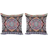 Abakuhaus etnische kussenhoezen Set 2x 45x45 cm – dubbelzijdig bedrukt