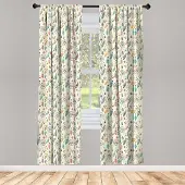 Abakuhaus Feder Gordijnen – 2x75x175 cm – Meerkleurig Microfaser, Halfverduisterend