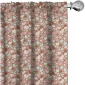 Abakuhaus Lieve Gordijnen – 2x75x245 cm – microvezel – verduisterend babyblauw/lichtroze