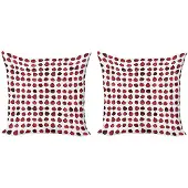 Abakuhaus Kussenhoes – Cranberry Berry – 50x50 cm – Dubbelzijdig Digitaaldruk