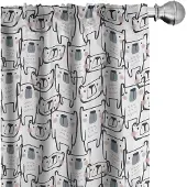 Abakuhaus Gordijnen – 2-delige set 75x245 cm – microvezel multikleurig