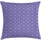 Abakuhaus – Kussenhoes 50x50 cm – Dubbelzijdig bedrukt, rits, Blauw/Violet