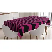 Abakuhaus Tafelkleed – Zebraprint roze – 140x170 cm – Wasbaar, kleurvast