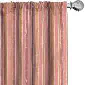 Abakuhaus Grunge gordijnen – 2x75x225 cm – microvezel – zalmkleur