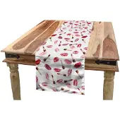 Abakuhaus Make-up-tafelrunner – 40x180 cm – burgundrood & roze