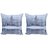 Abakuhaus Kussenhoes – 2x60x60 cm – Dubbelzijdige Digitaldruk – Wit