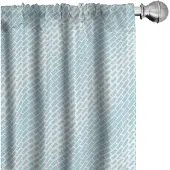 Abakuhaus Microfiber Gordijnen – 2x75x175 cm – Halfdonker, Lichtblauw/Wit