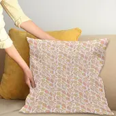 Abakuhaus Kussenhoes – Schelpenkussenhoes 45x45 cm – Zalmkoraal/Mosterd