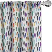 Abakuhaus veren gordijnen – geometrische patronen – 2-delige set 75x175 cm