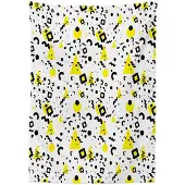Abakuhaus Tafelkleed 140x240 cm – satijnmix, machinewasbaar – zwart geel wit