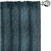 Abakuhaus – 2x Verduisterende Voorhang – Microvezel – Donkerblauw/Groen