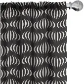 Abakuhaus Zwart-ivoor Voorhangen – 2x75x225 cm – Microvezel