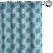 Abakuhaus Blauwe Mandala Gordijnen – 2-delig set 75x245 cm – Microvezel